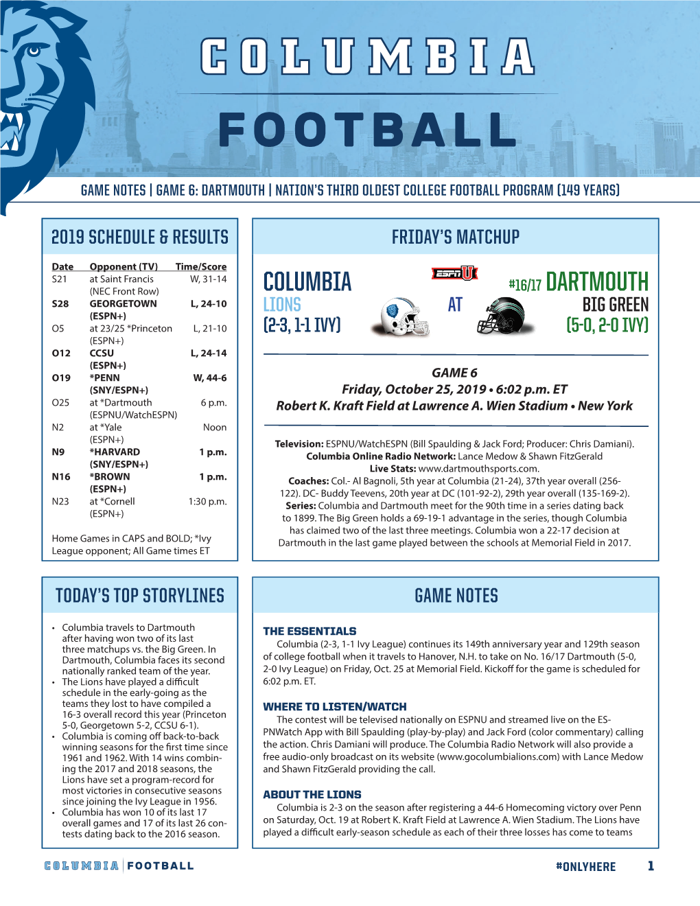 Game Notes Template 2019.Indd