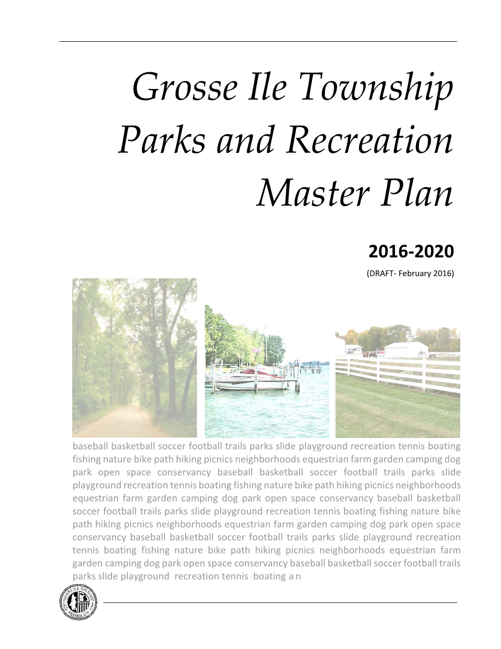 Grosse Ile Township Parks and Recreation Master Plan