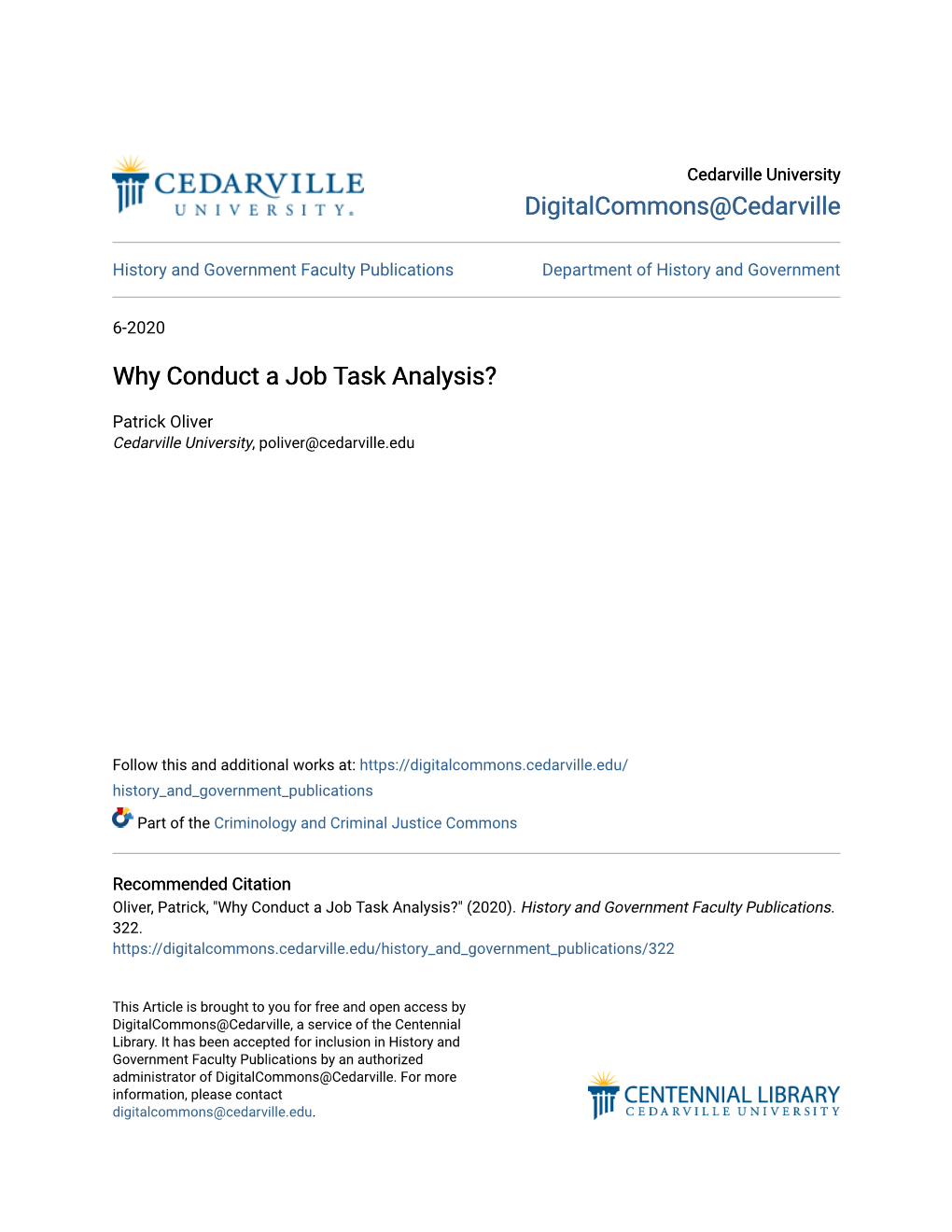 Why Conduct a Job Task Analysis?