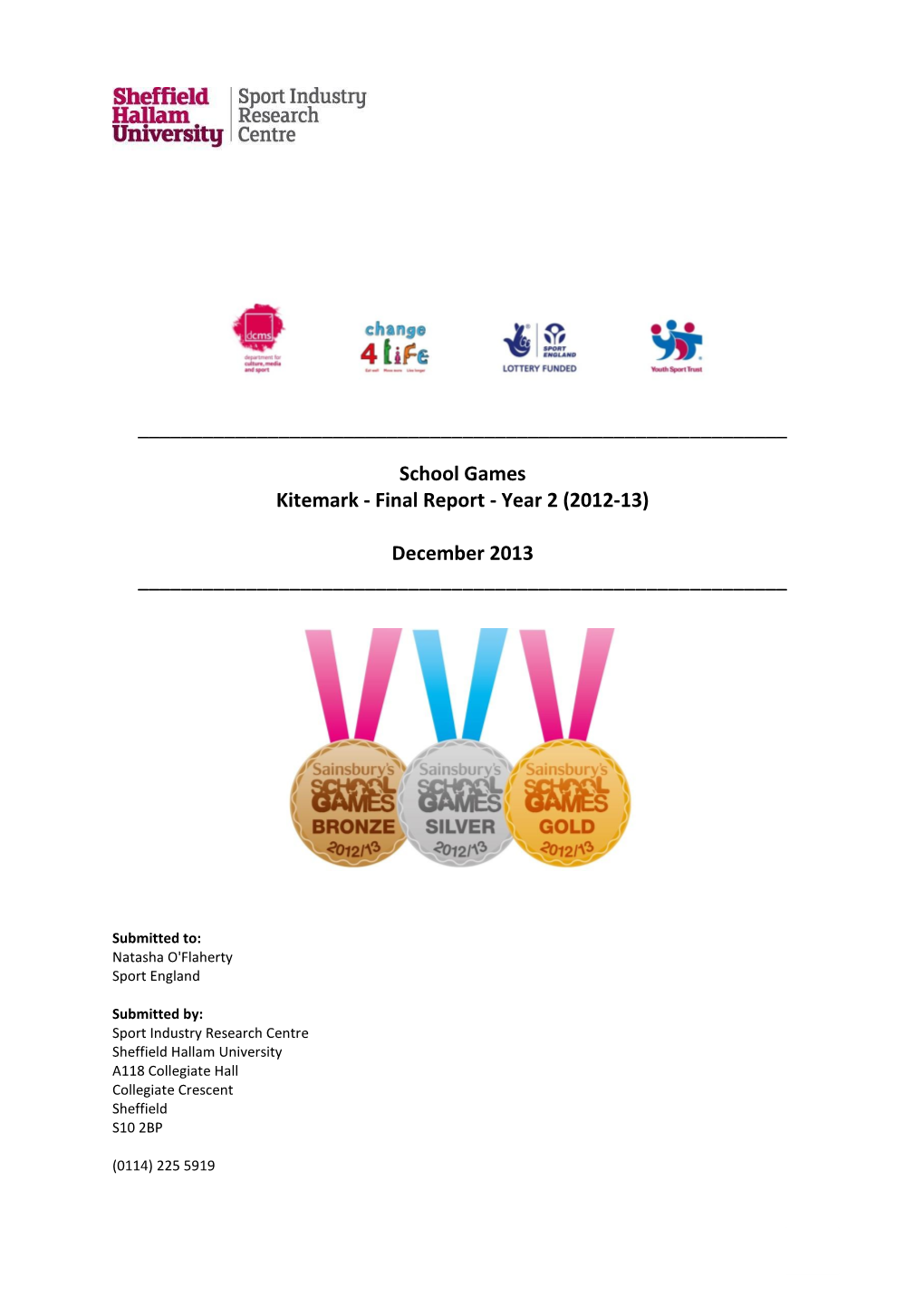 School Games Kitemark - Final Report - Year 2 (2012-13)