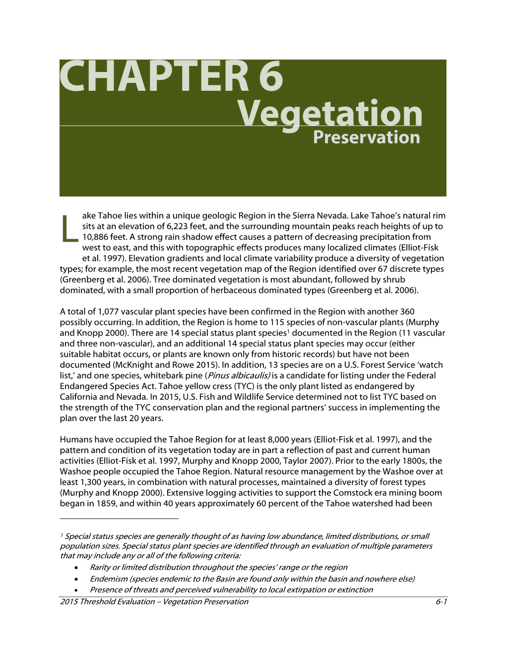 Chapter 6 Vegetation Preservation References