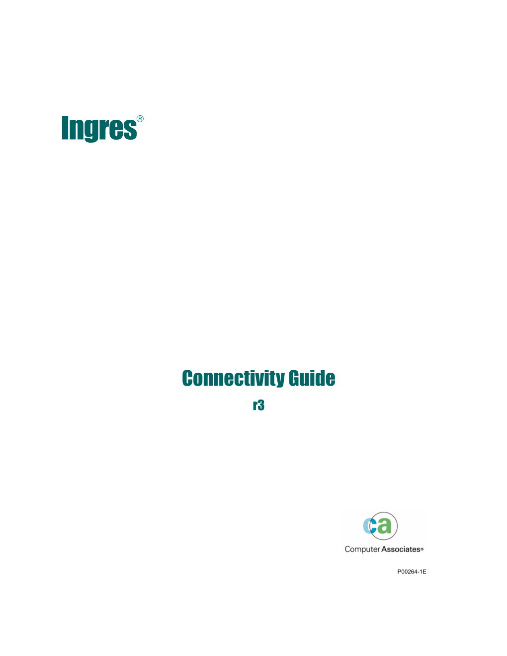 Ingres R3 Connectivity Guide