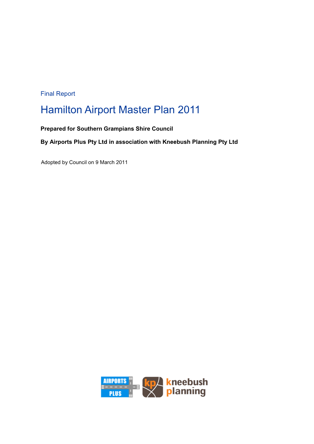 Hamilton Airport Master Plan 2011