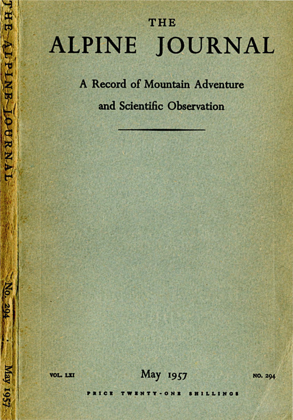 A Record of Mountain Adventure and Scien · C