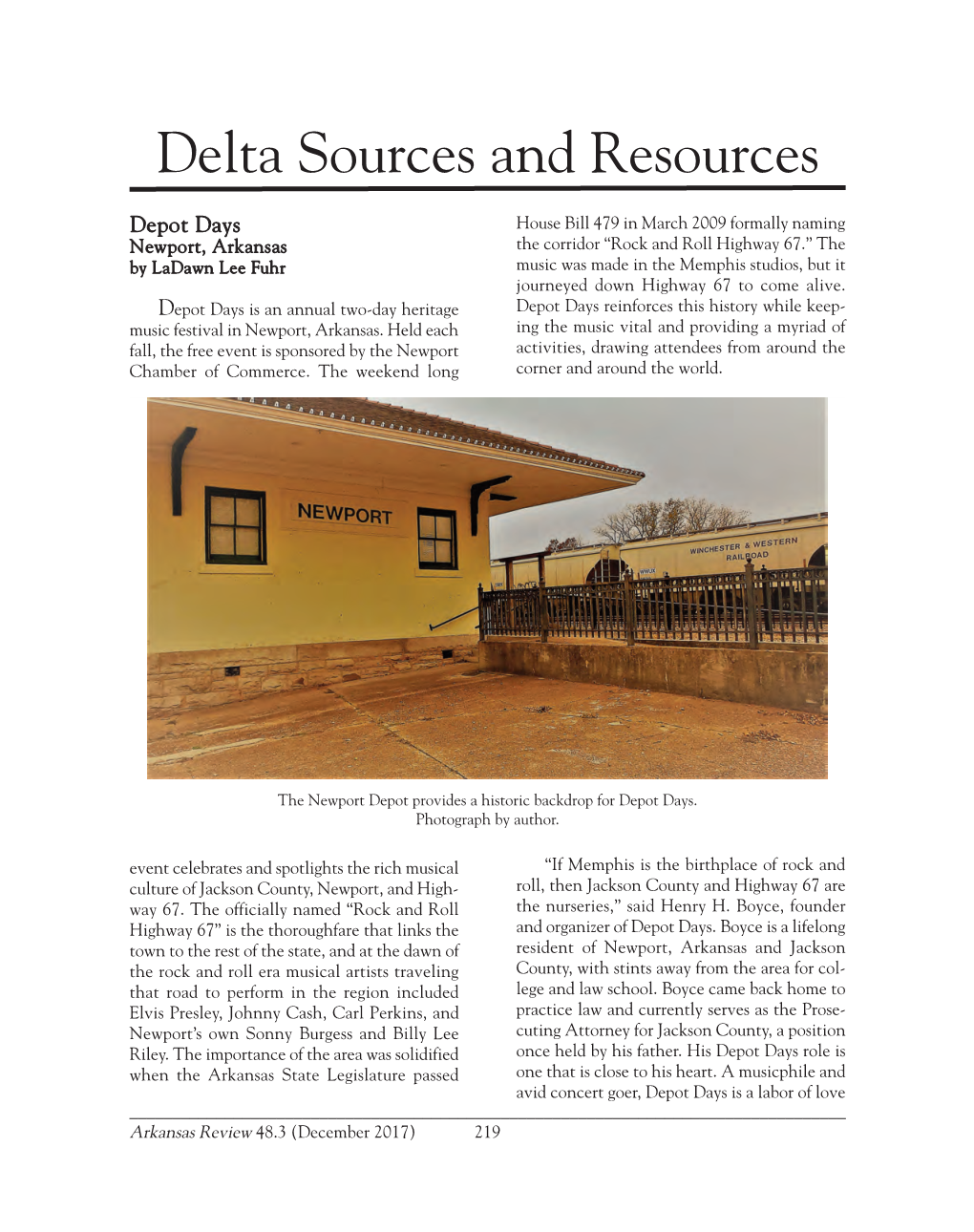 Delta Sources and Resources