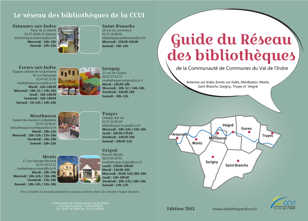 Guide Du Réseau Des Bibliothèques