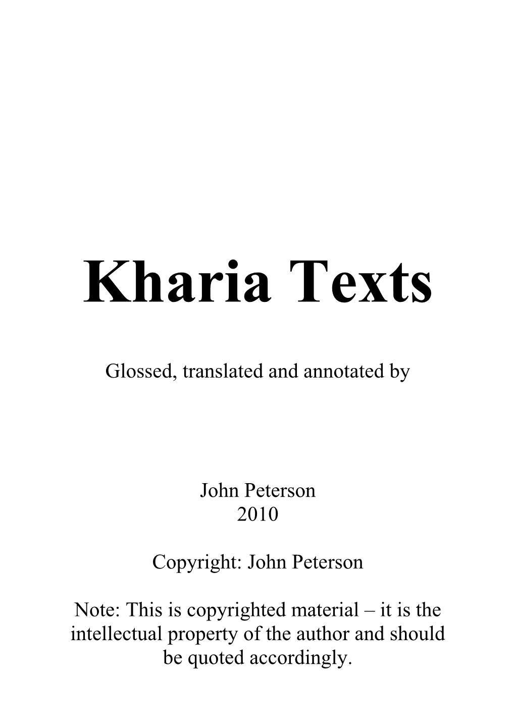 The Nine Totems" [AK, 1], Spoken by the Same Speaker, Was Also Originally Contained in This Collection but Has Since Appeared in the Appendix of Peterson (2010)