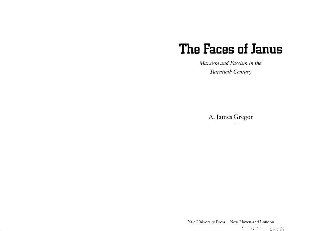 The Faces of Janus Marxism and Fascism in the Twentieth Century