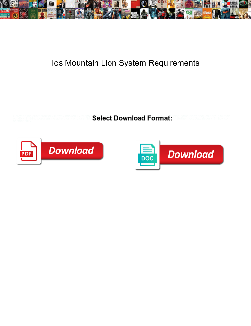 Ios Mountain Lion System Requirements