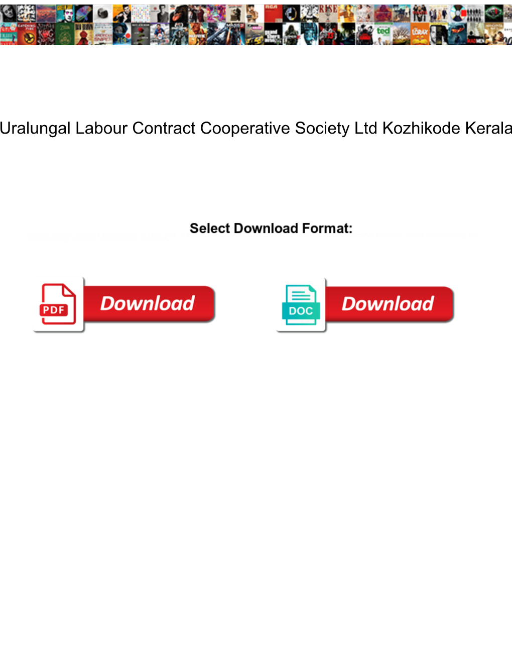 Uralungal Labour Contract Cooperative Society Ltd Kozhikode Kerala