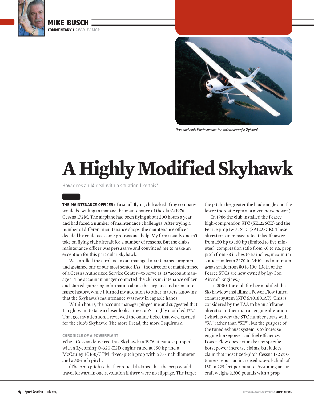 A Highly Modified Skyhawk How Does an IA Deal with a Situation Like This?