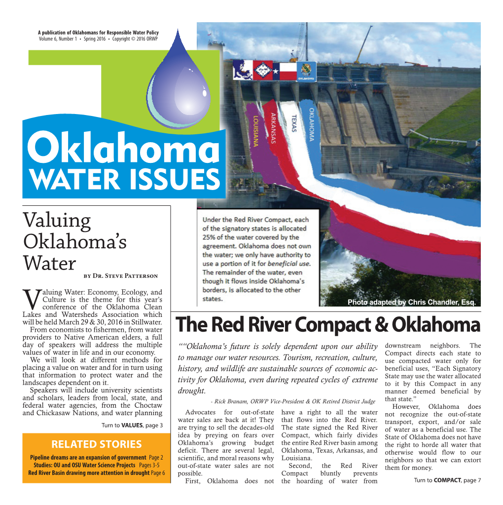 The Red River Compact & Oklahoma Valuing Oklahoma's Water