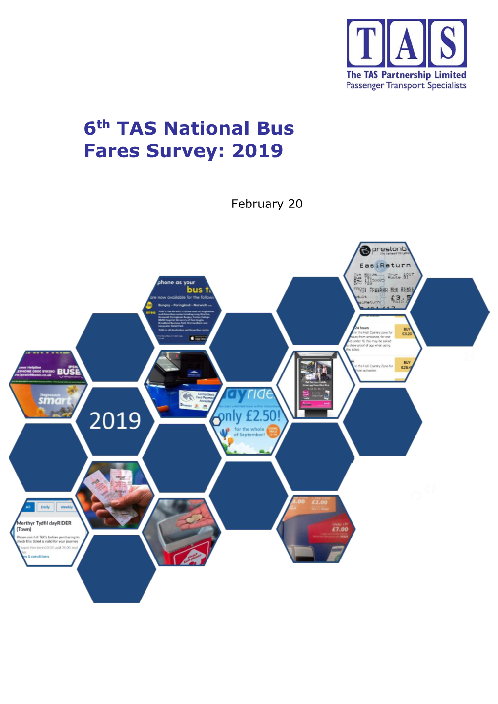 6Th TAS National Bus Fares Survey: 2019