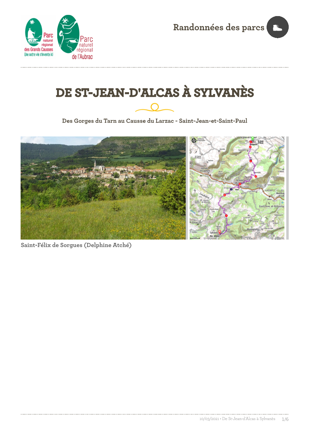 De St-Jean-D'alcas À Sylvanès
