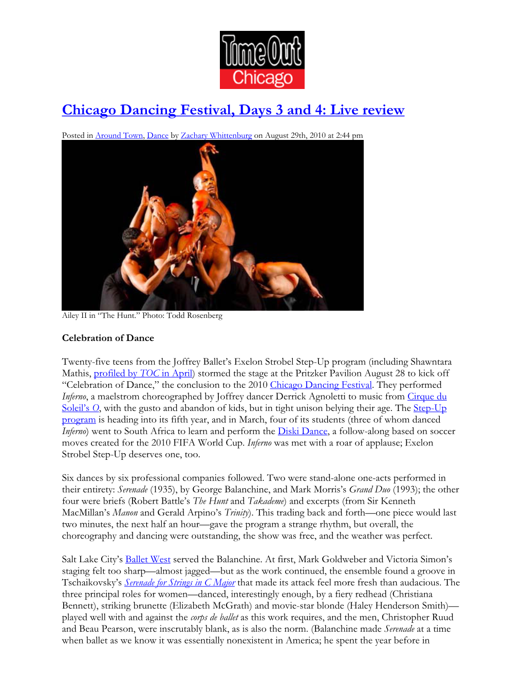 "Chicago Dancing Festival, Days 3 and 4: Live Review"