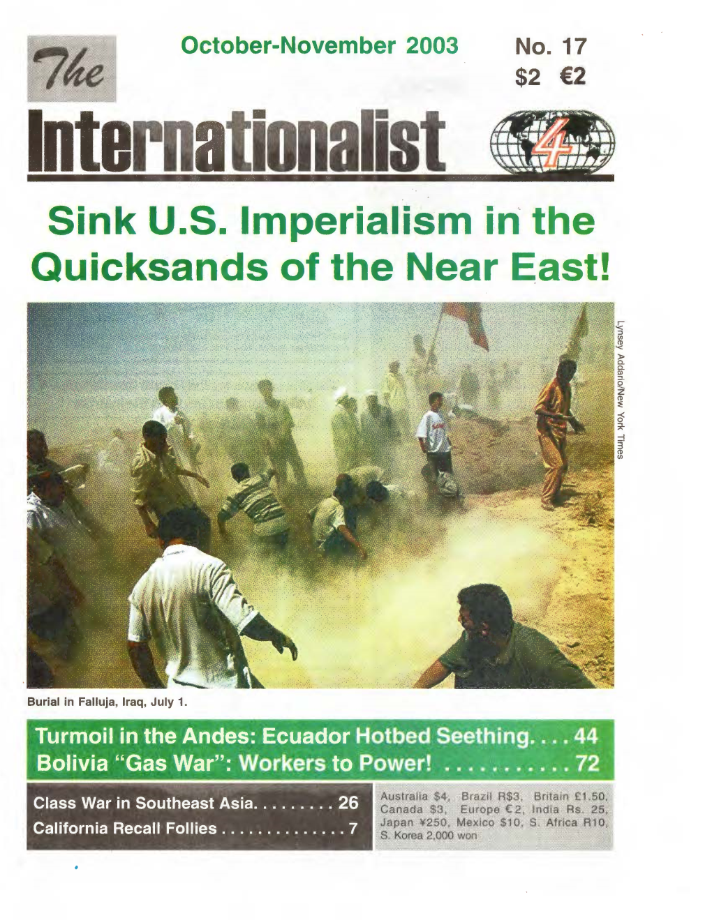 Internationalist Sink U.S