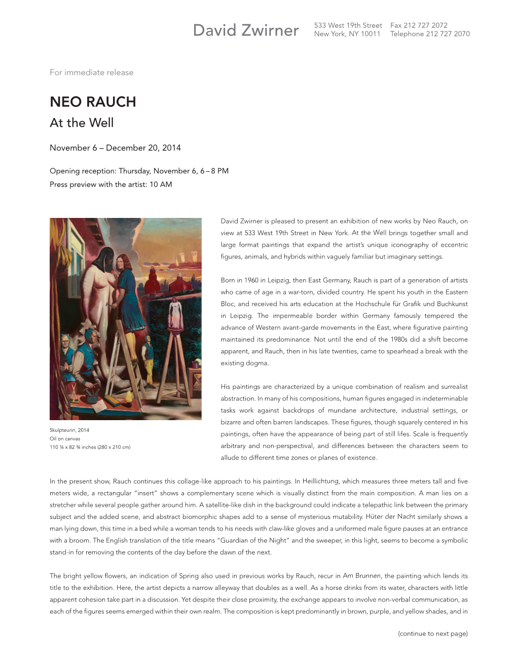 NEO RAUCH at the Well