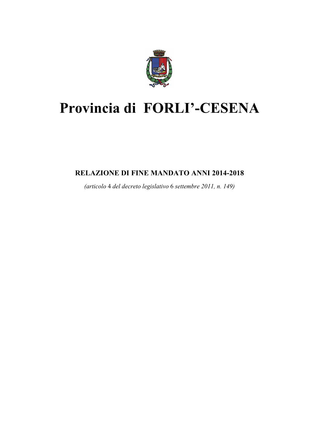 Provincia Di FORLI'-CESENA