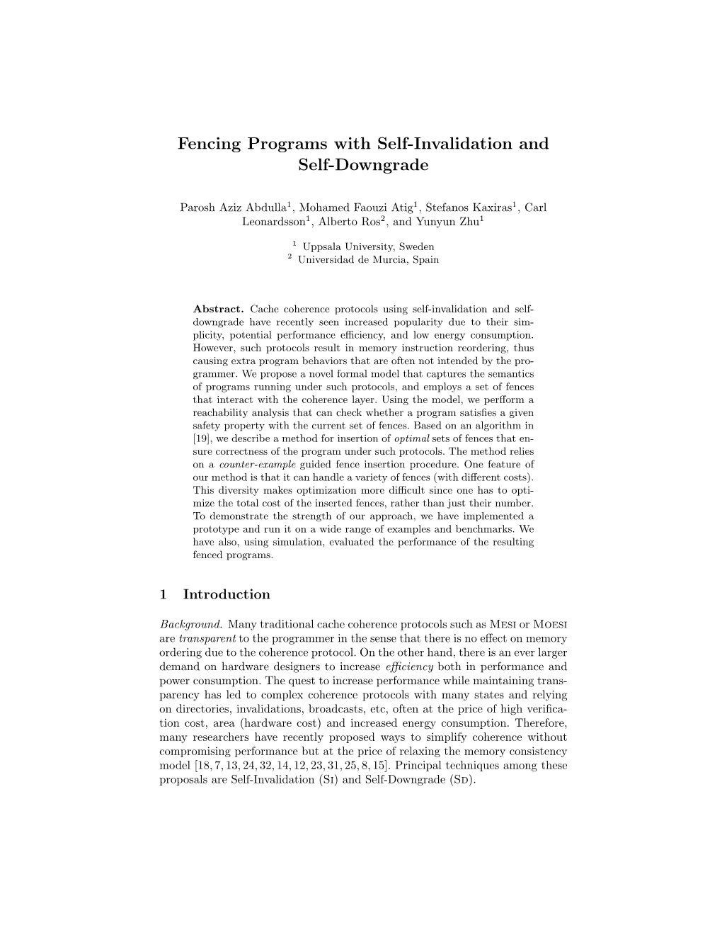 Fencing Programs with Self-Invalidation and Self-Downgrade