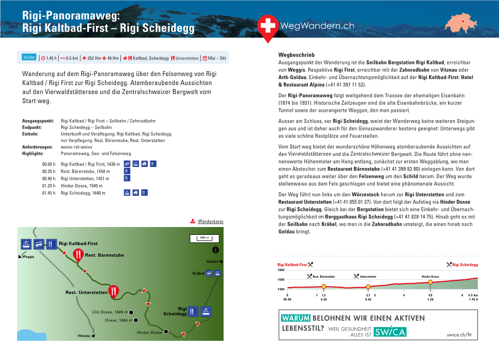 Rigi Kaltbad-First – Rigi Scheidegg