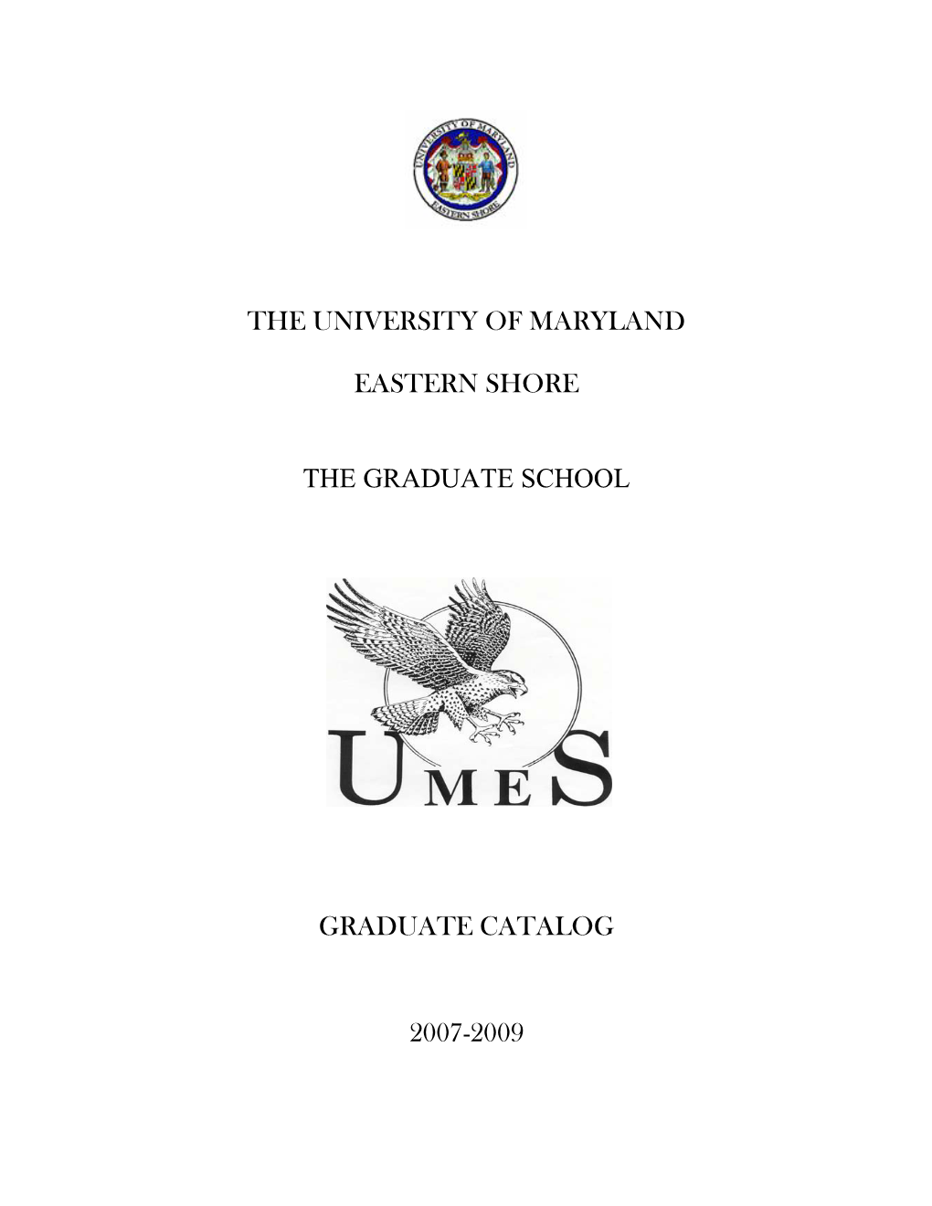 2007-2009 Graduate Catalog