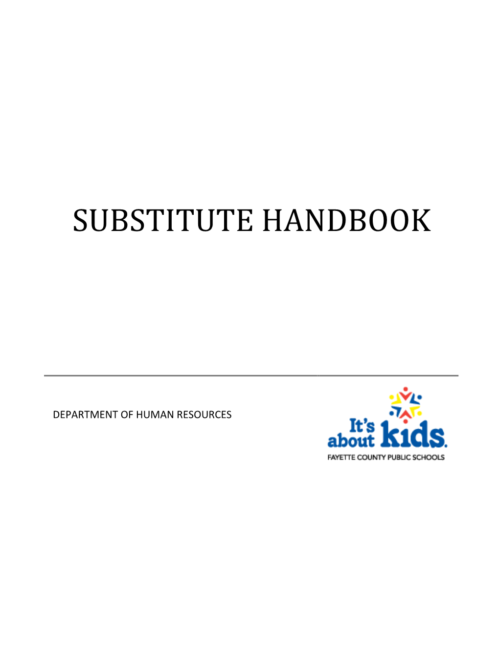 Substitute Handbook