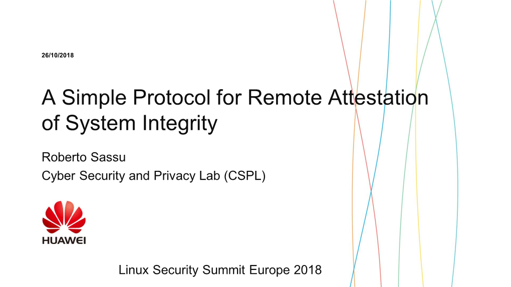 A Simple Protocol for Remote Attestation of System Integrity