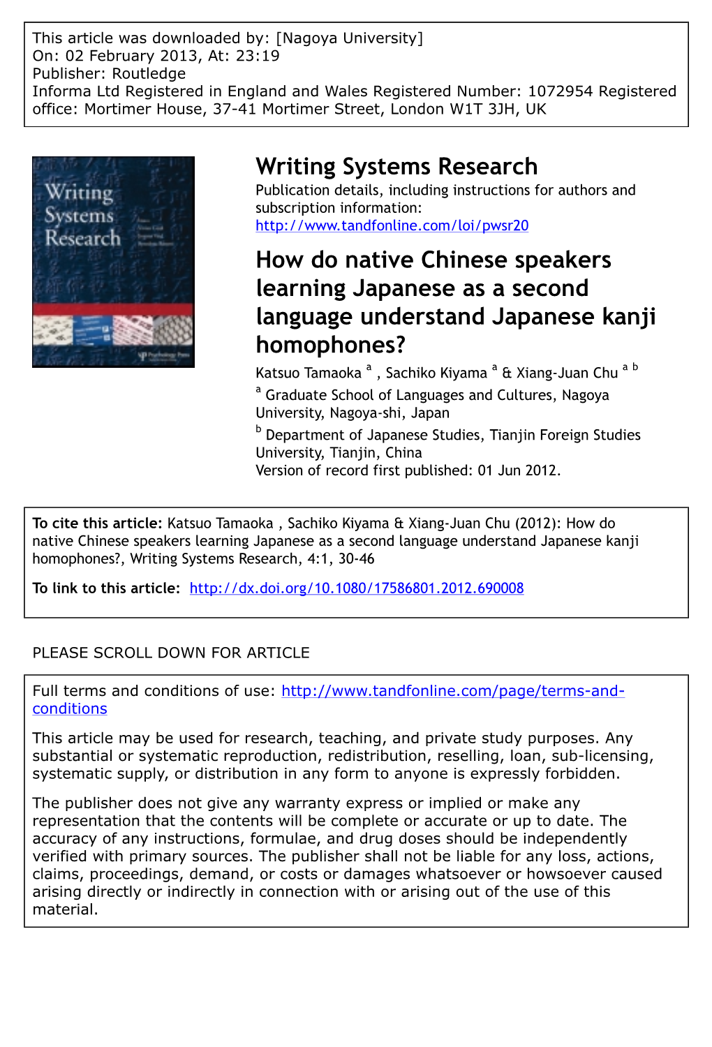 How Do Native Chinese Speakers Learning Japanese As a Second