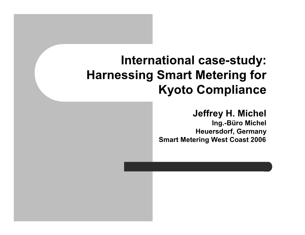 Harnessing Smart Metering for Kyoto Compliance