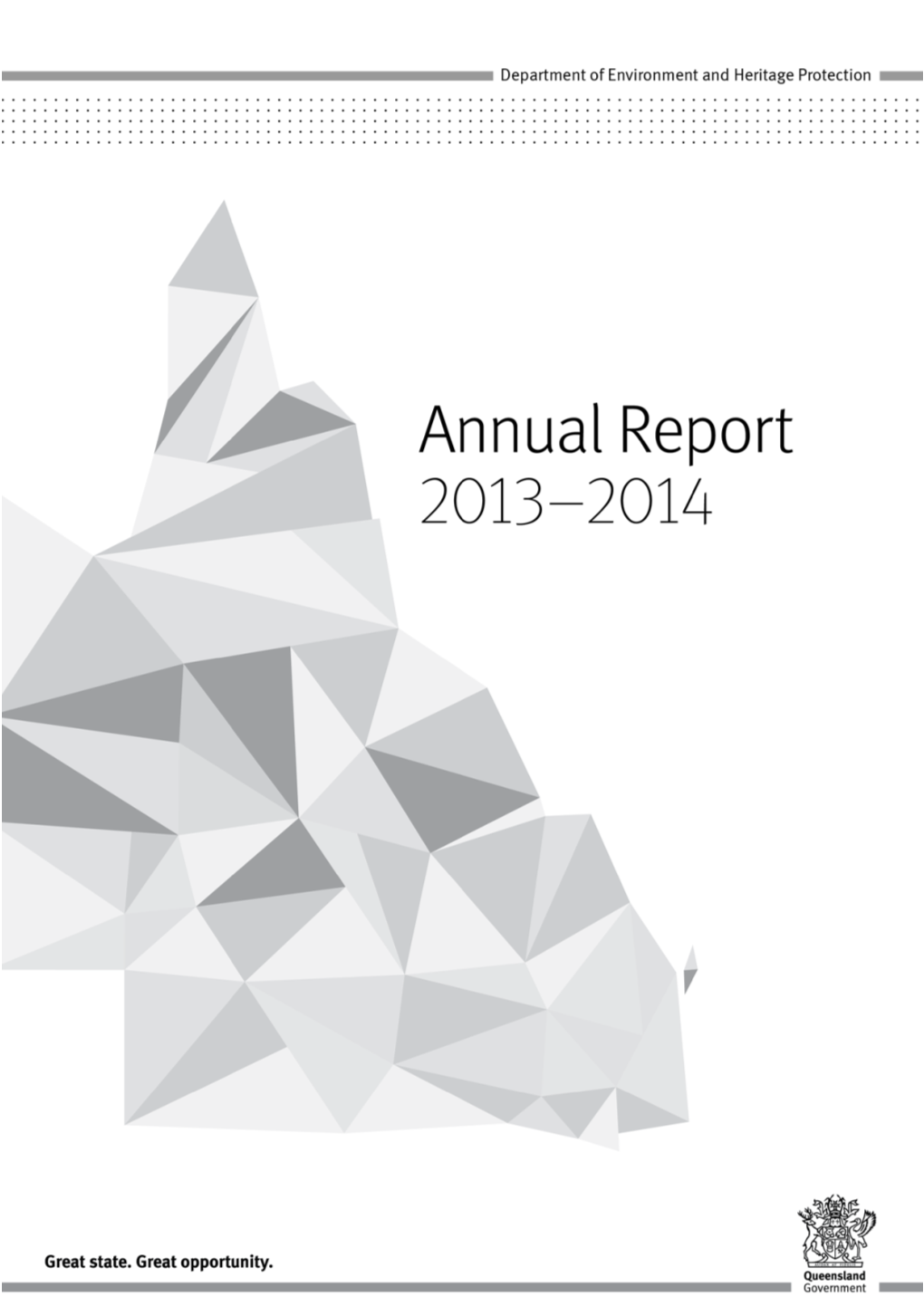 Department of Environment and Heritage Protection Annual Report