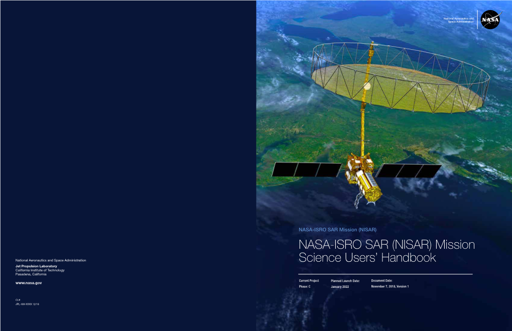 NASA-ISRO SAR (NISAR) Mission Science Users' Handbook