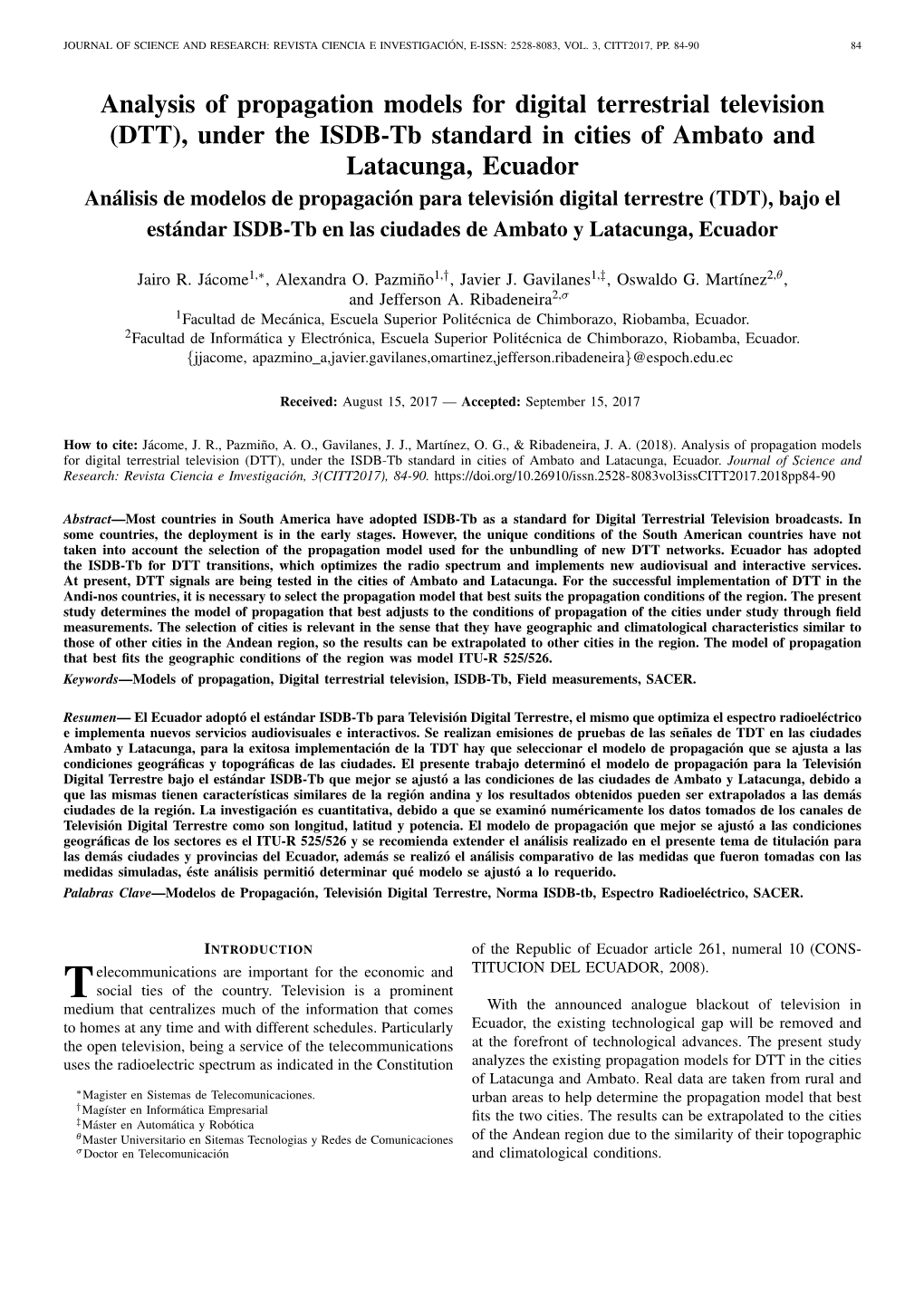 Analysis of Propagation Models for Digital Terrestrial Television