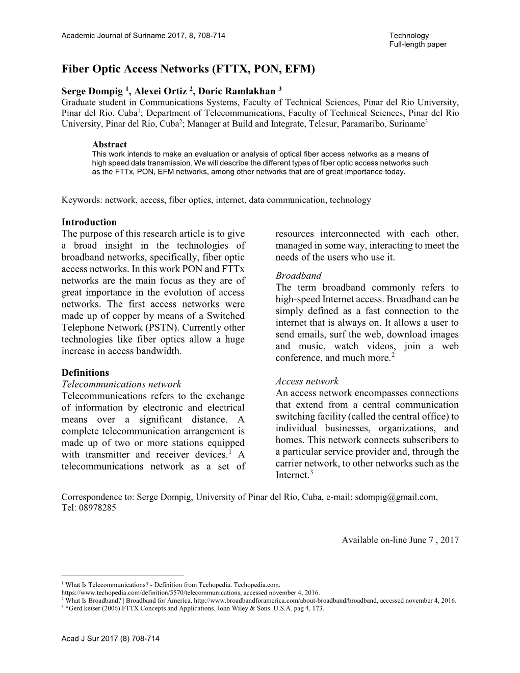 Fiber Optic Acces Networks-V7