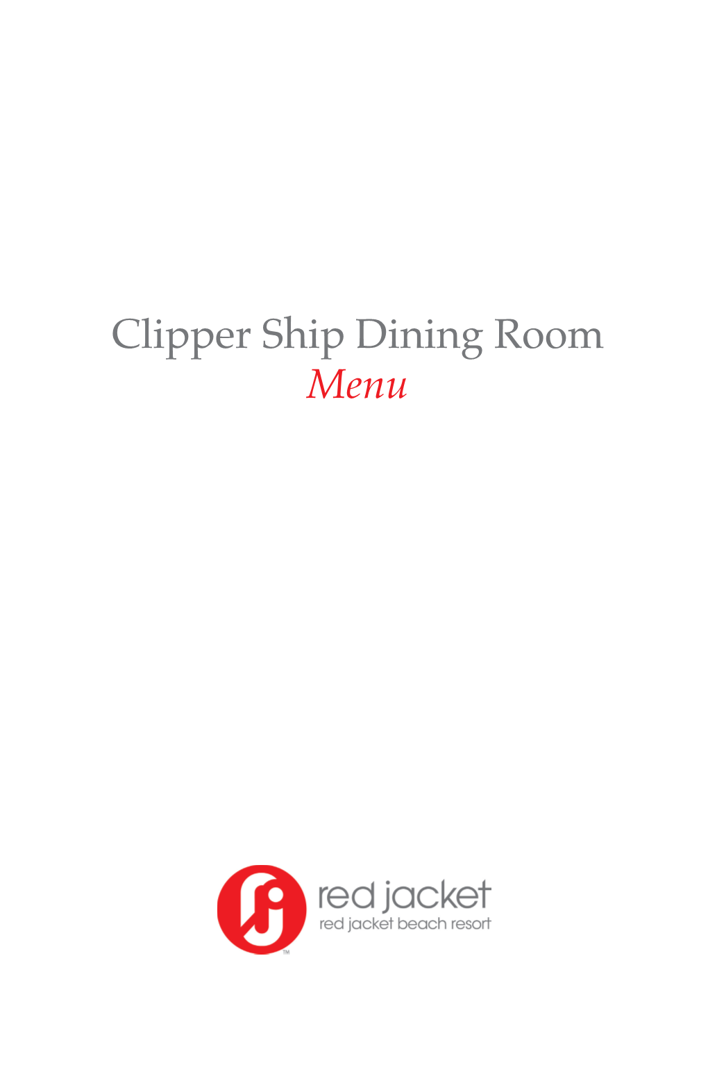 Clipper Ship Dining Room Menu