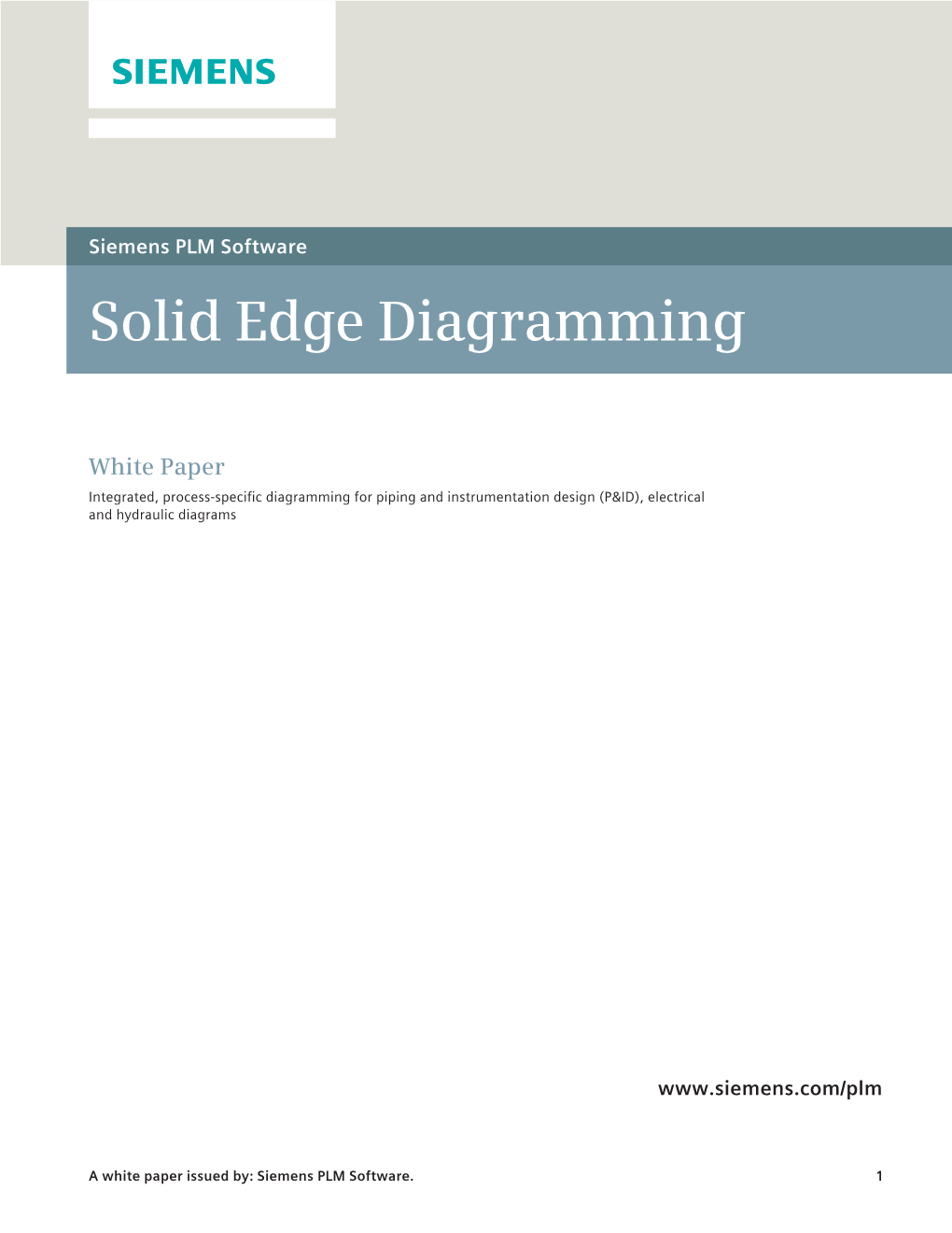 Solid Edge Diagramming White Paper