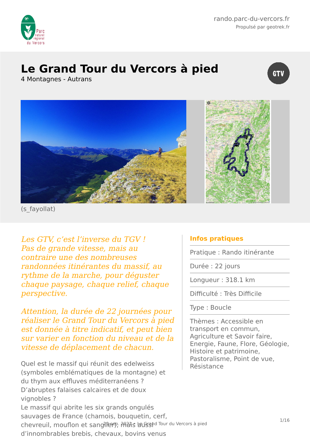 Le Grand Tour Du Vercors À Pied 4 Montagnes - Autrans