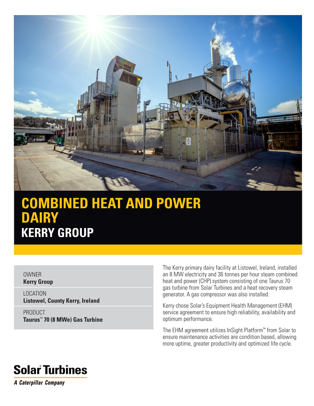 Combined Heat and Power Dairy Kerry Group