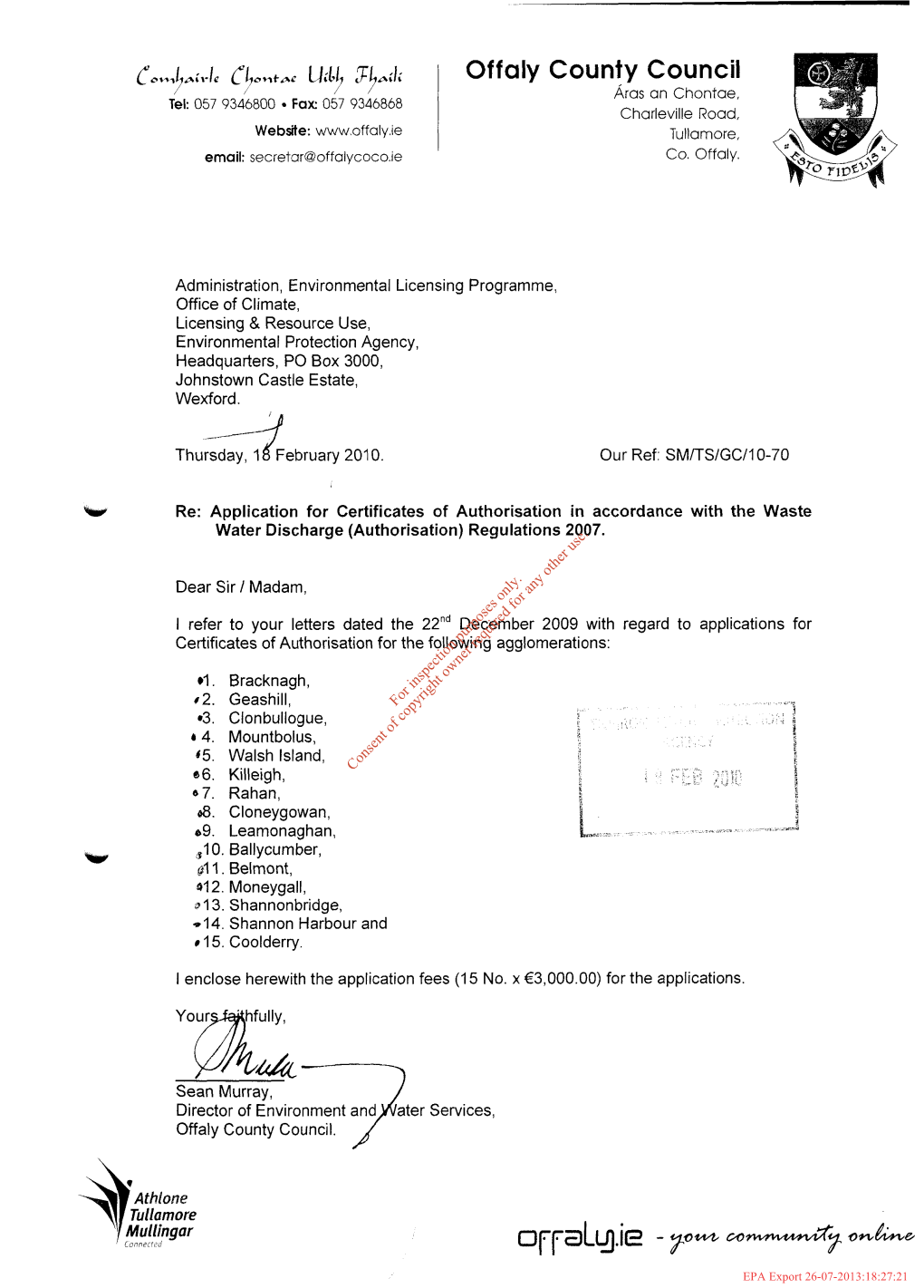 Application Form, Attachments and Drawings