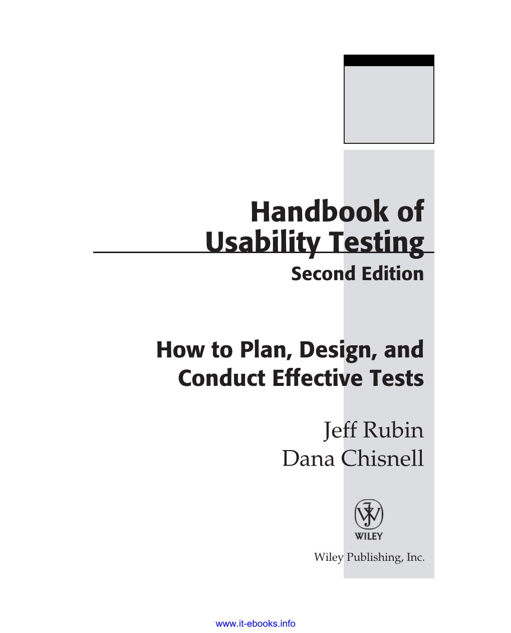 Handbook of Usability Testing 2Nd Edition