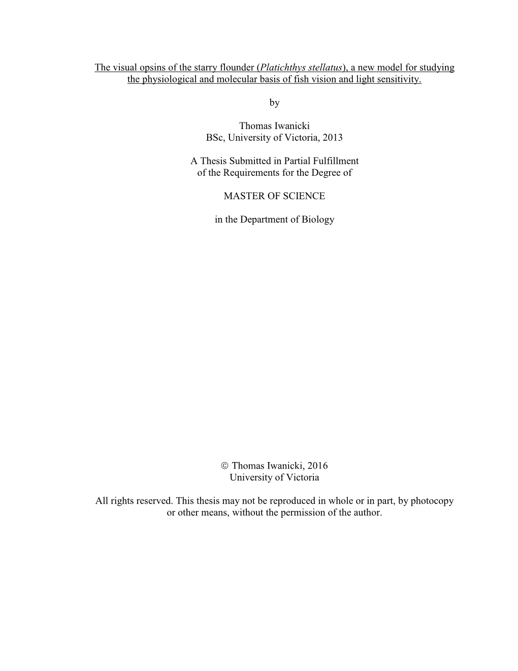 Uvic Thesis Template