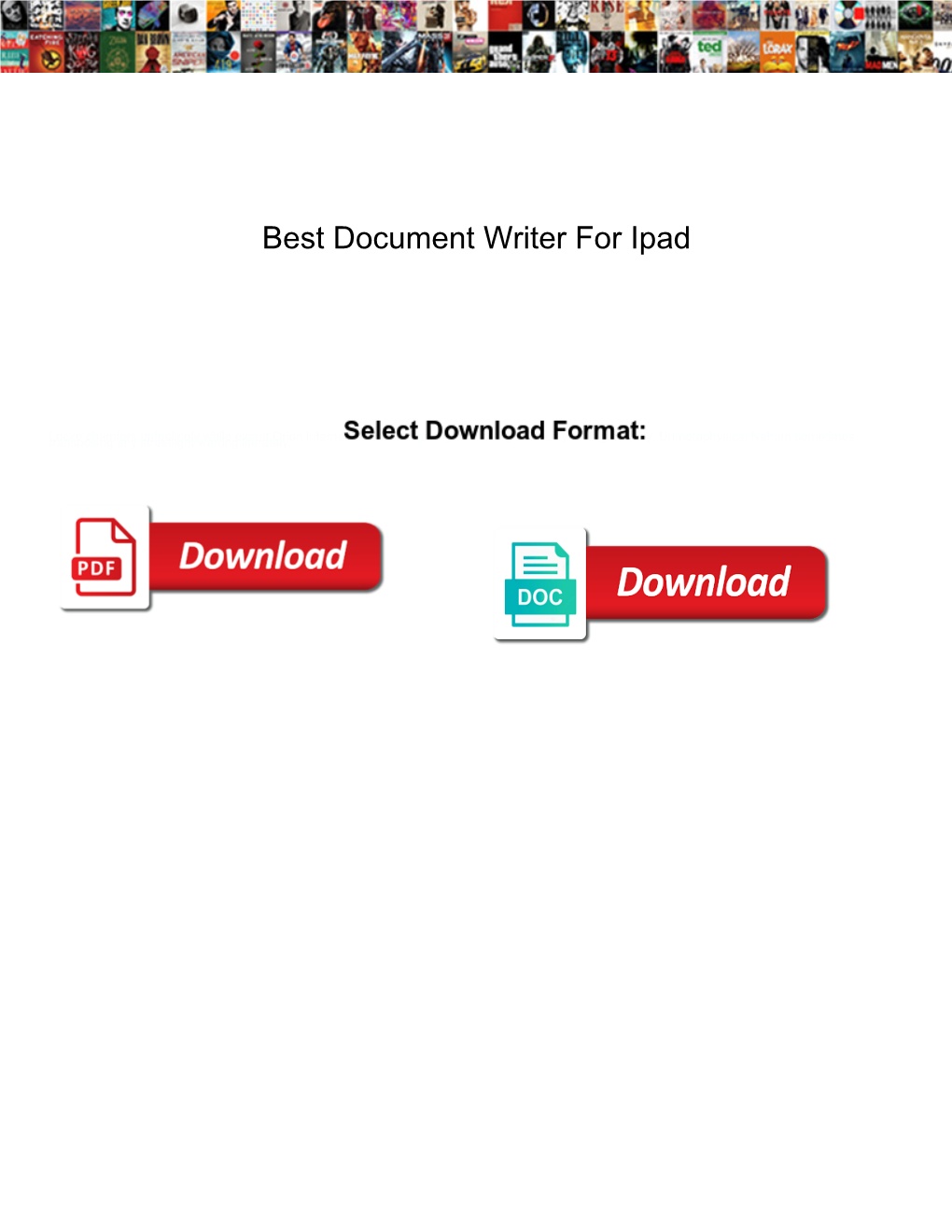 Best Document Writer for Ipad