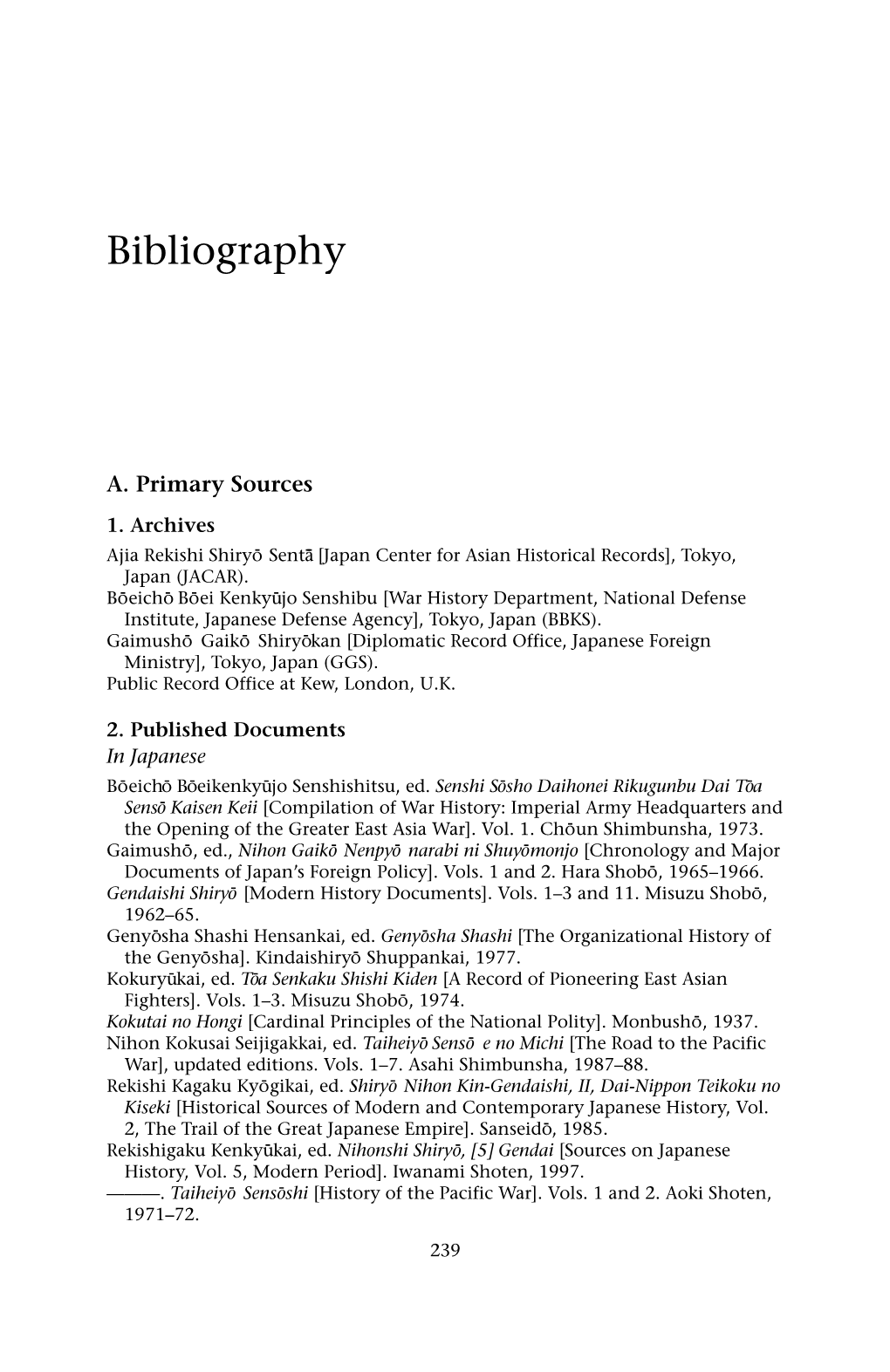 Bibliography