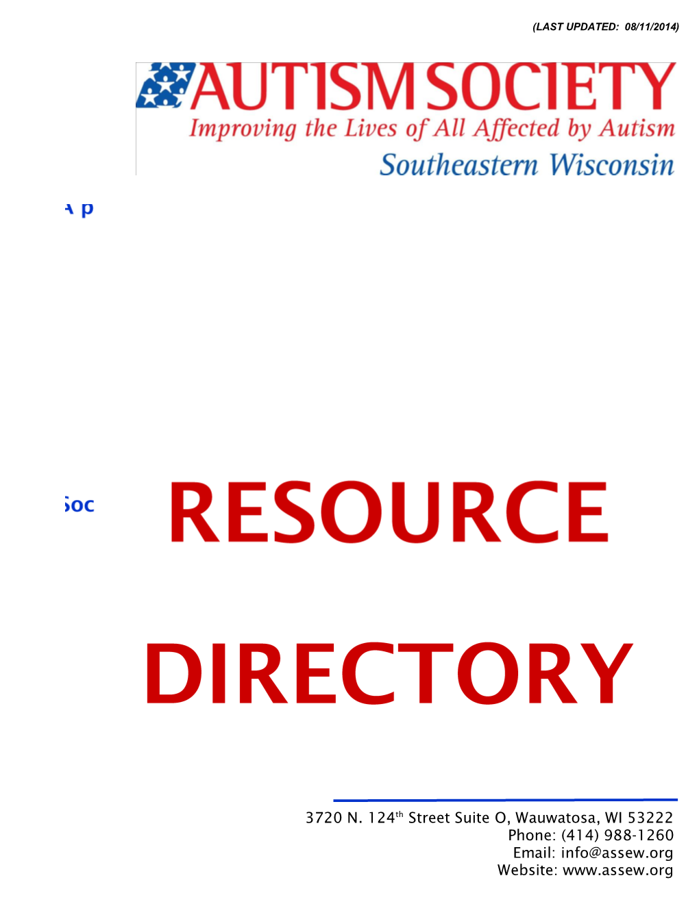 Autism Resources for Southeast Wisconsin