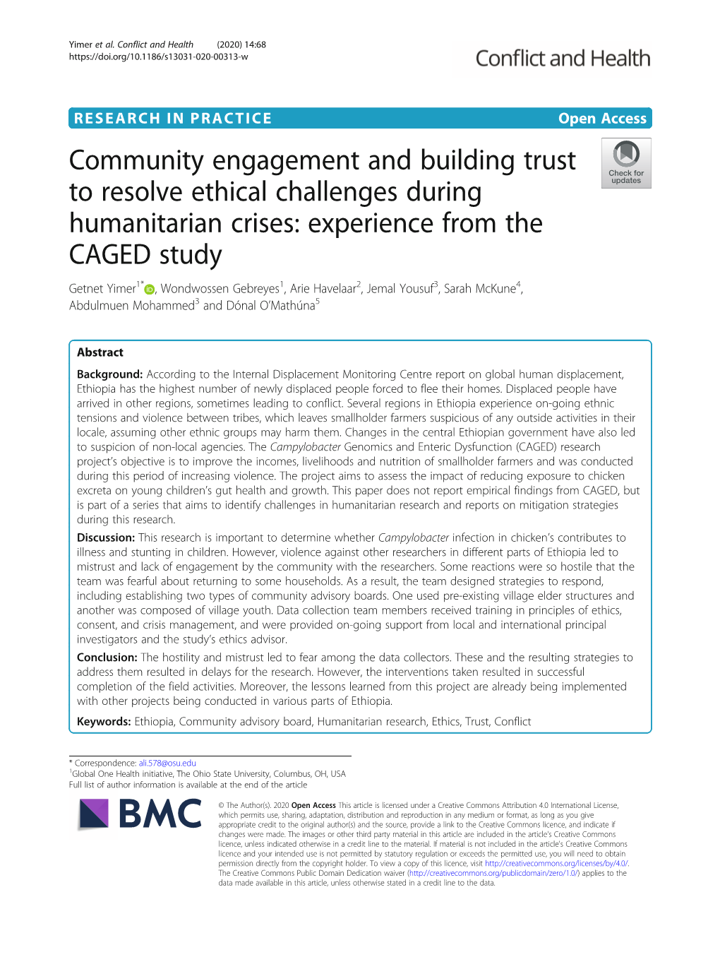 Community Engagement and Building Trust to Resolve