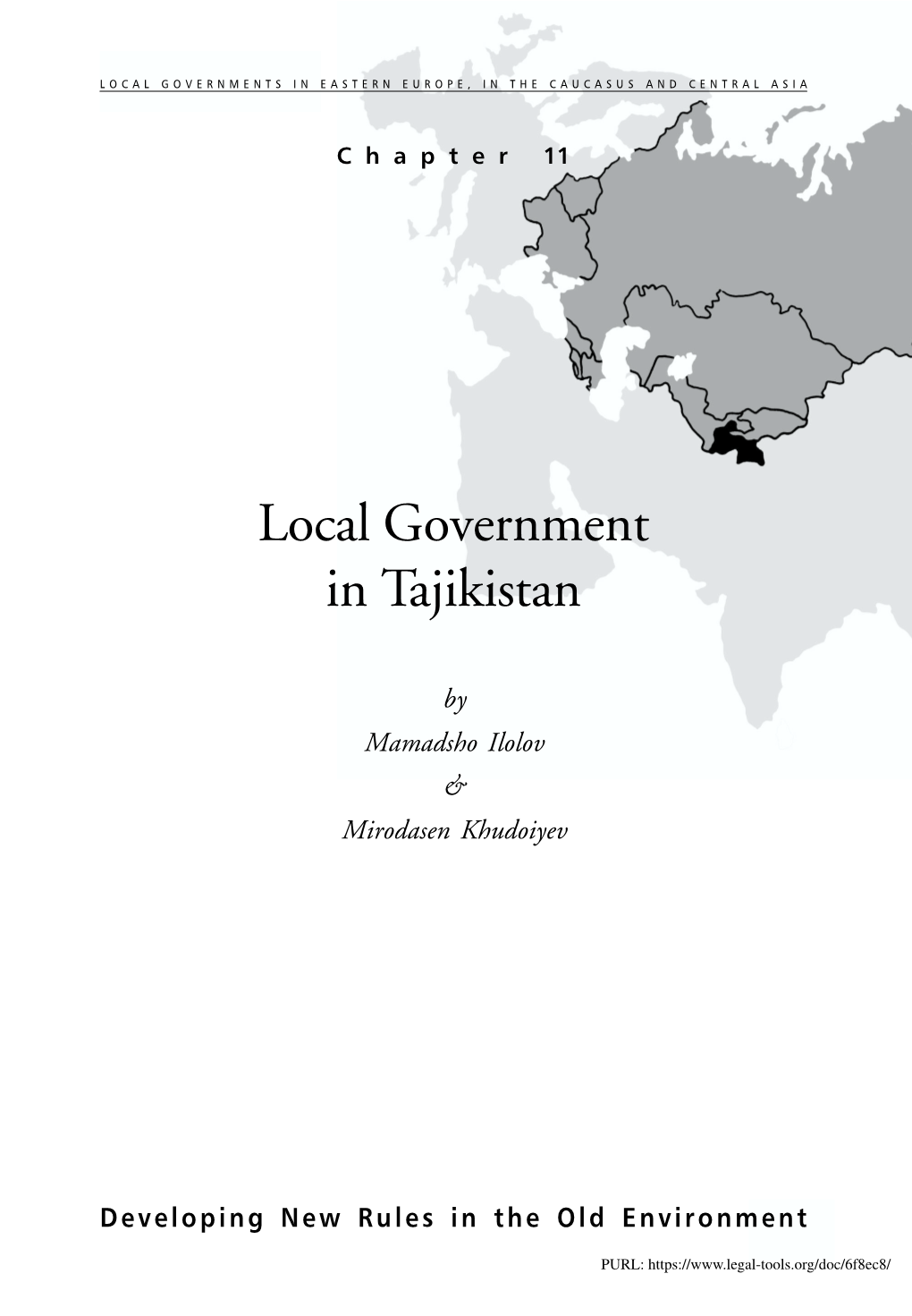 Local Government in Tajikistan