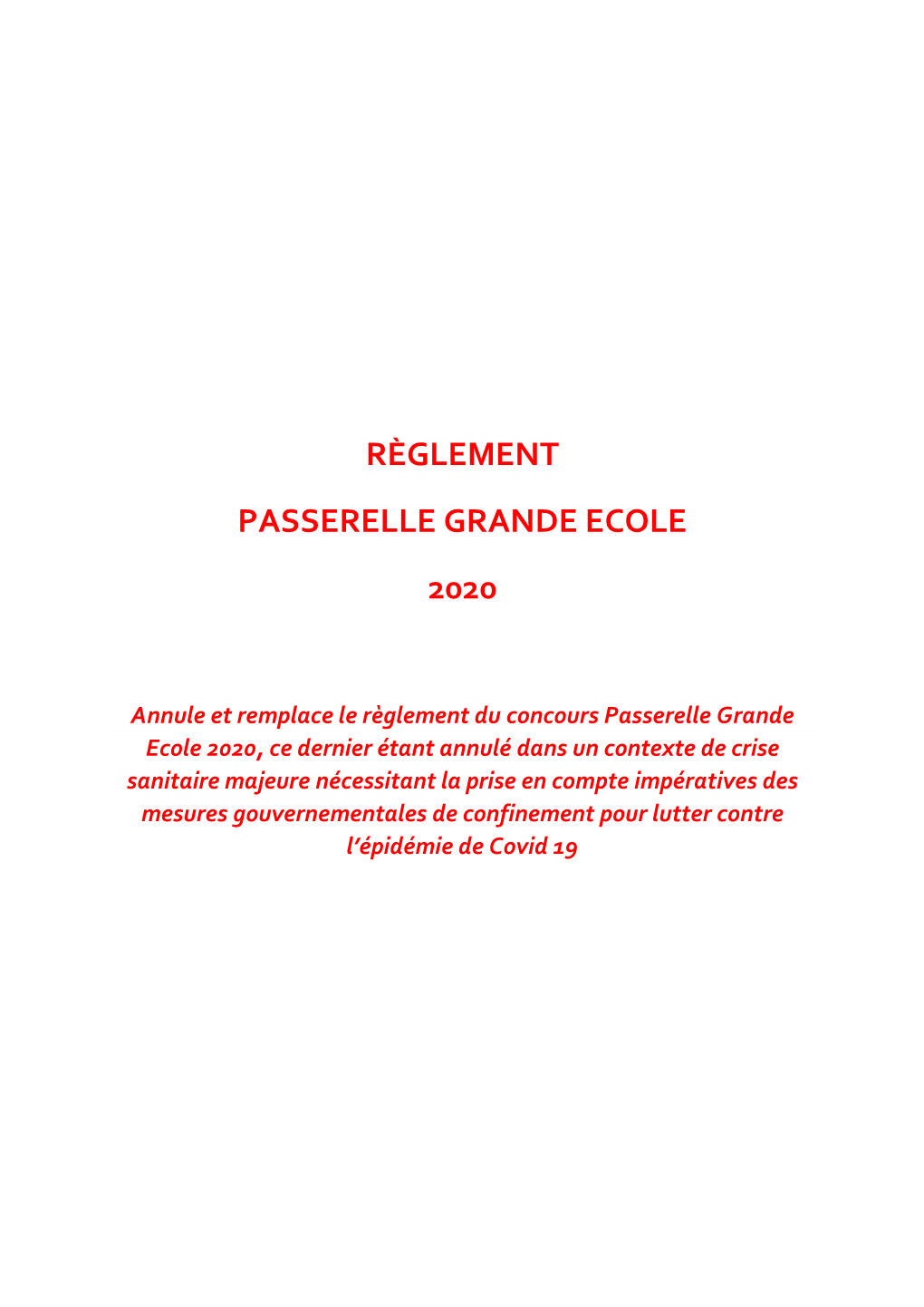 Règlement Concours 2019