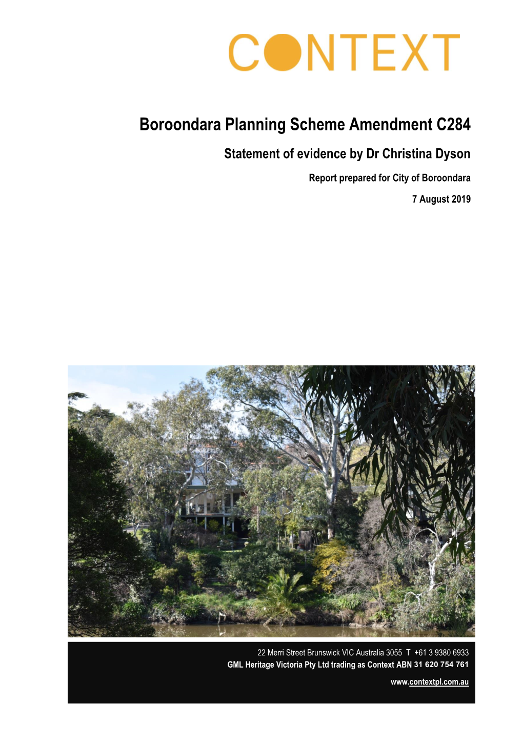 Boroondara Planning Scheme Amendment C284