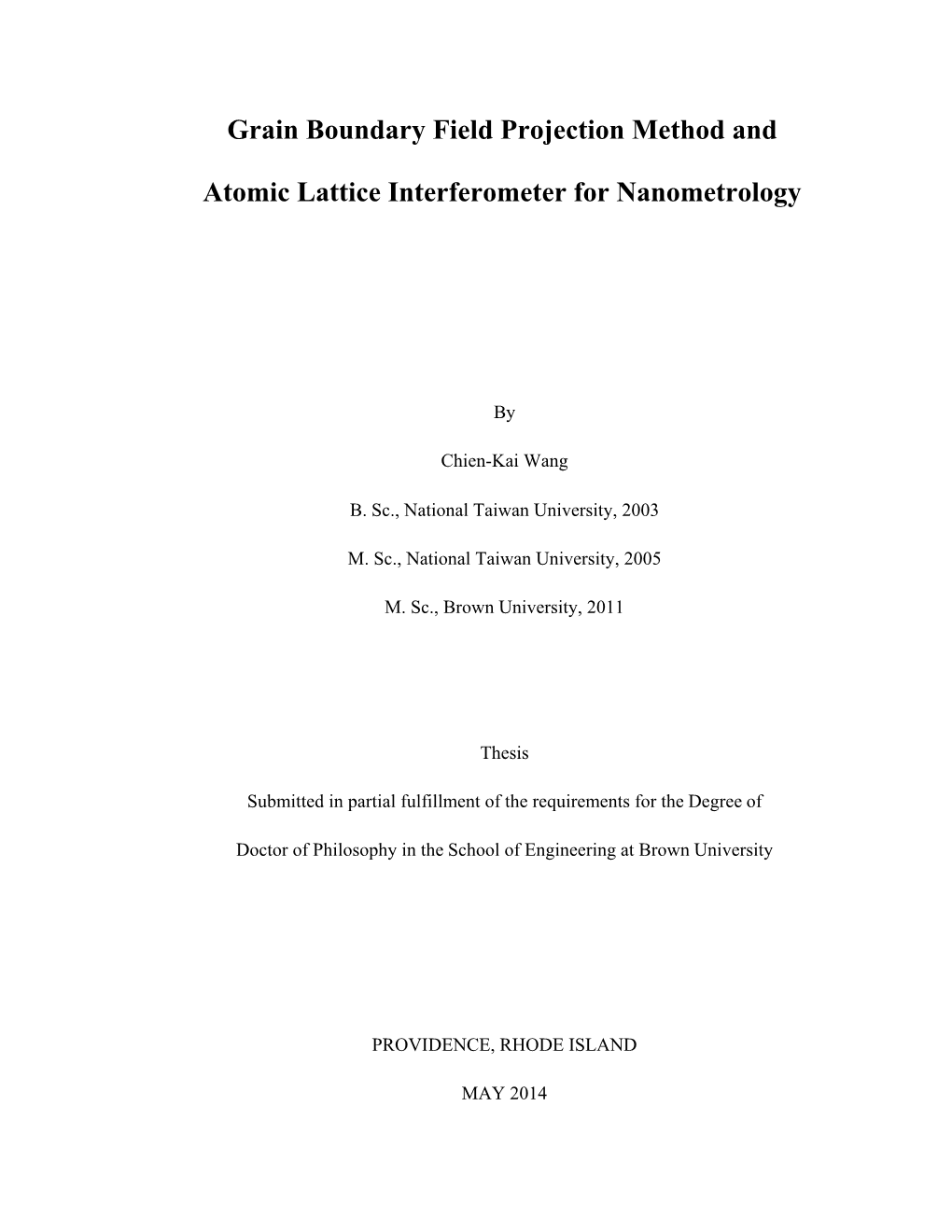 Grain Boundary Field Projection Method and Atomic Lattice