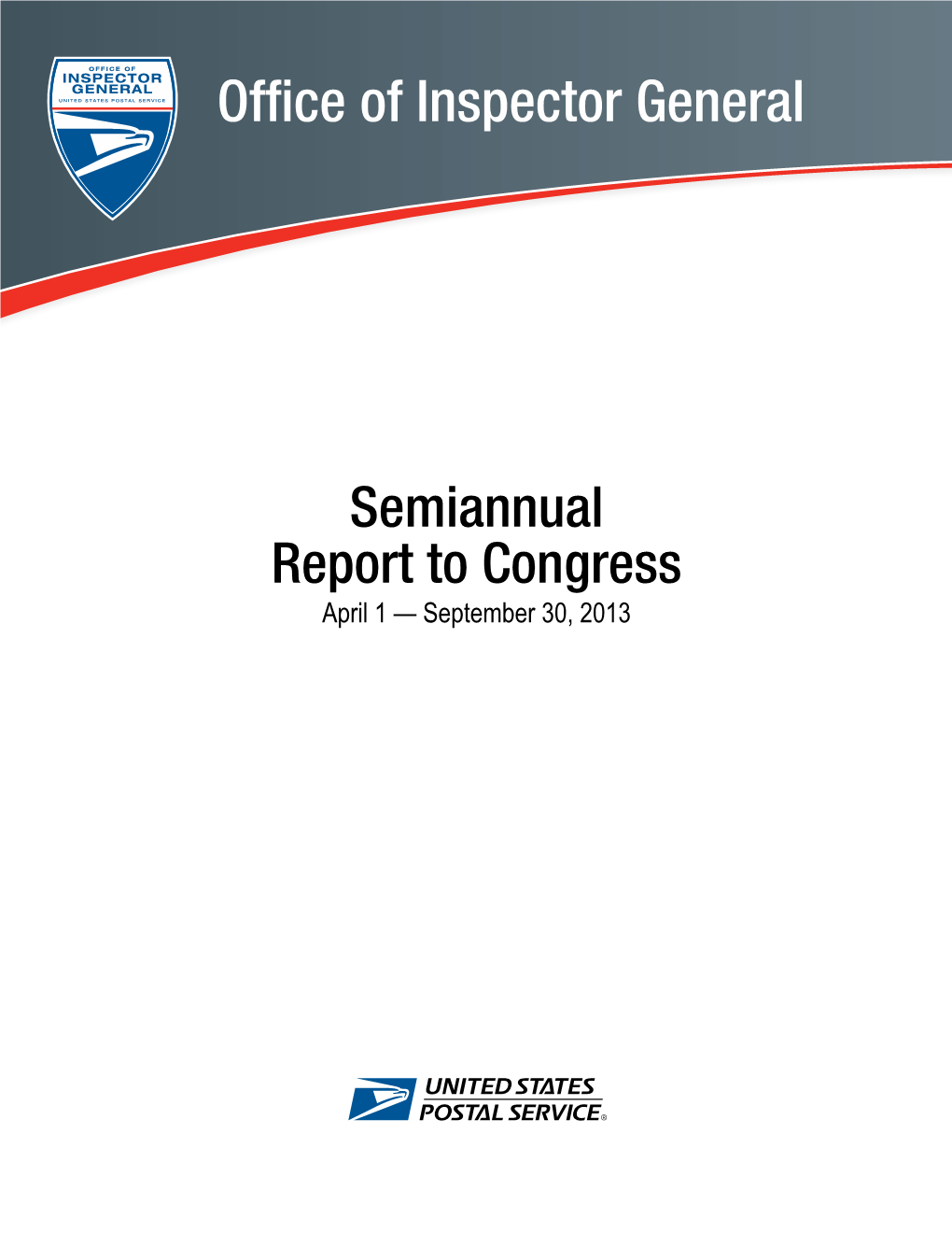 2013 Fall Usps Oig Sarc.Pdf