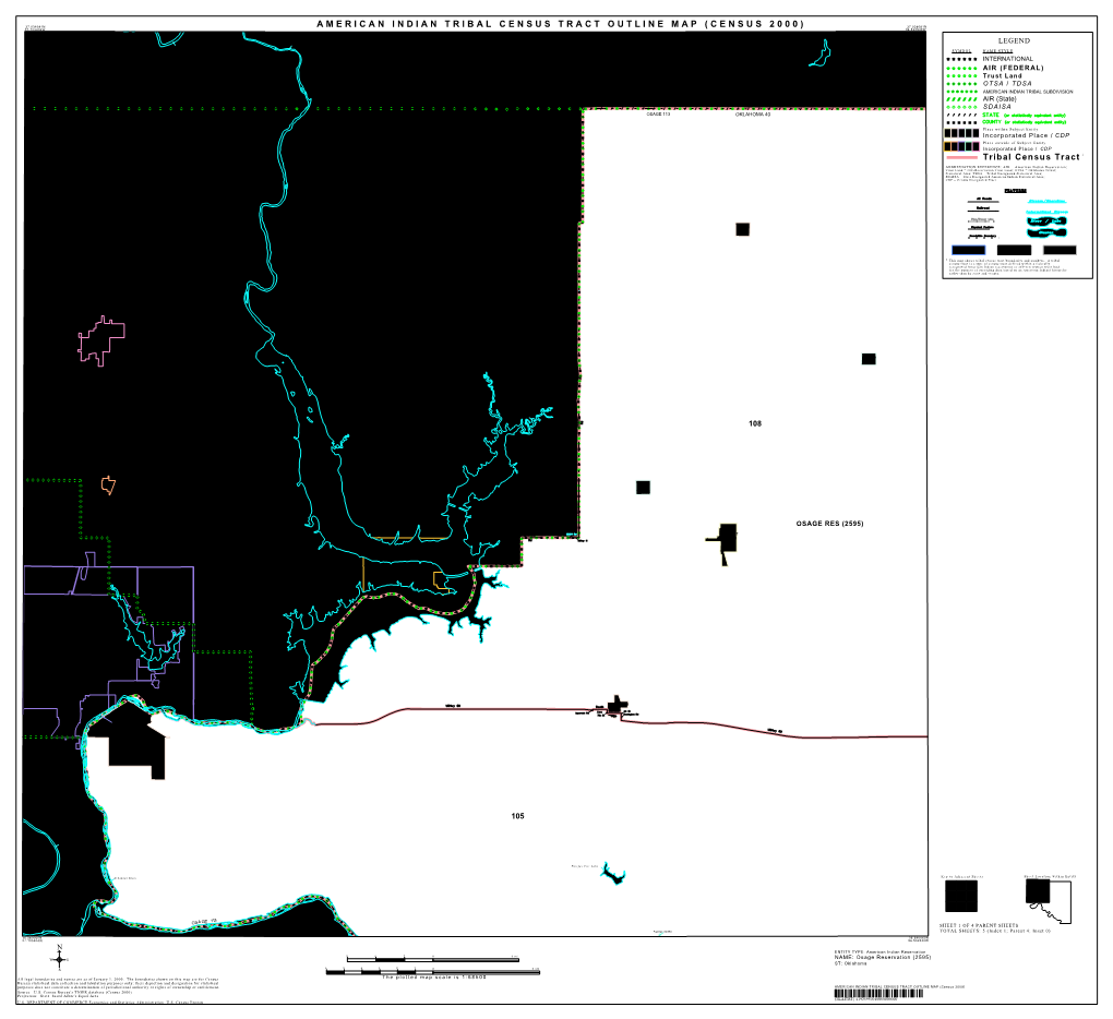 American Indian Tribal Census Tract Outline